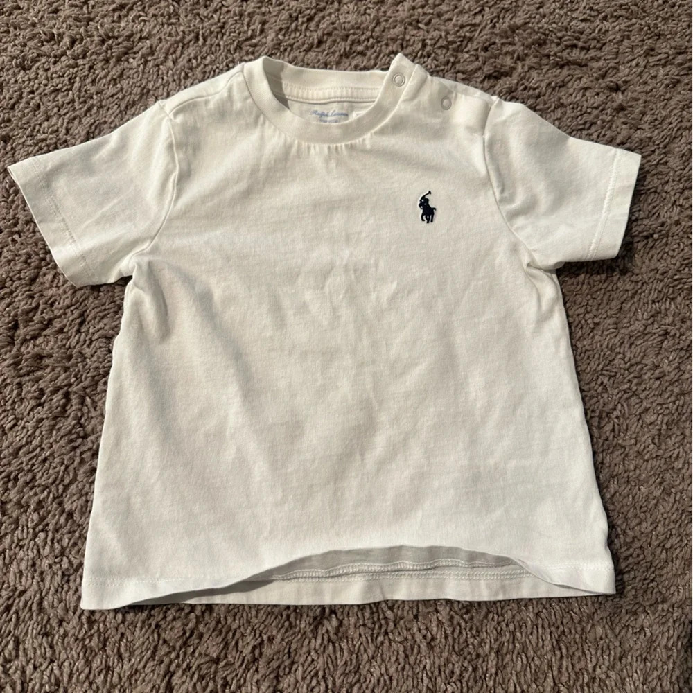 Kids white Polo Ralph Lauren.